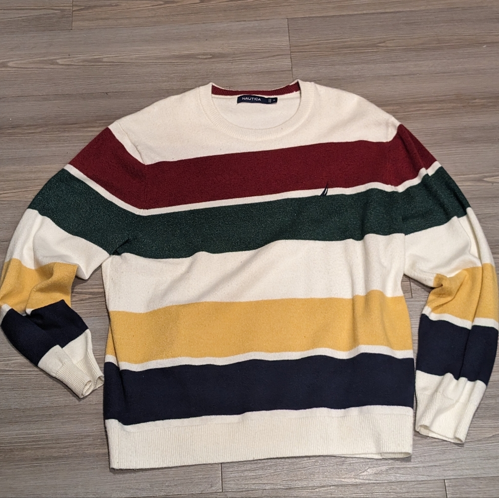 Nautica mens striped sweater